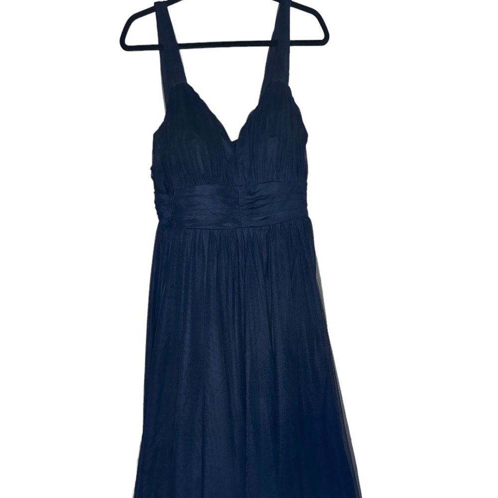 Long navy blue evening gown - evening studio - size 14w